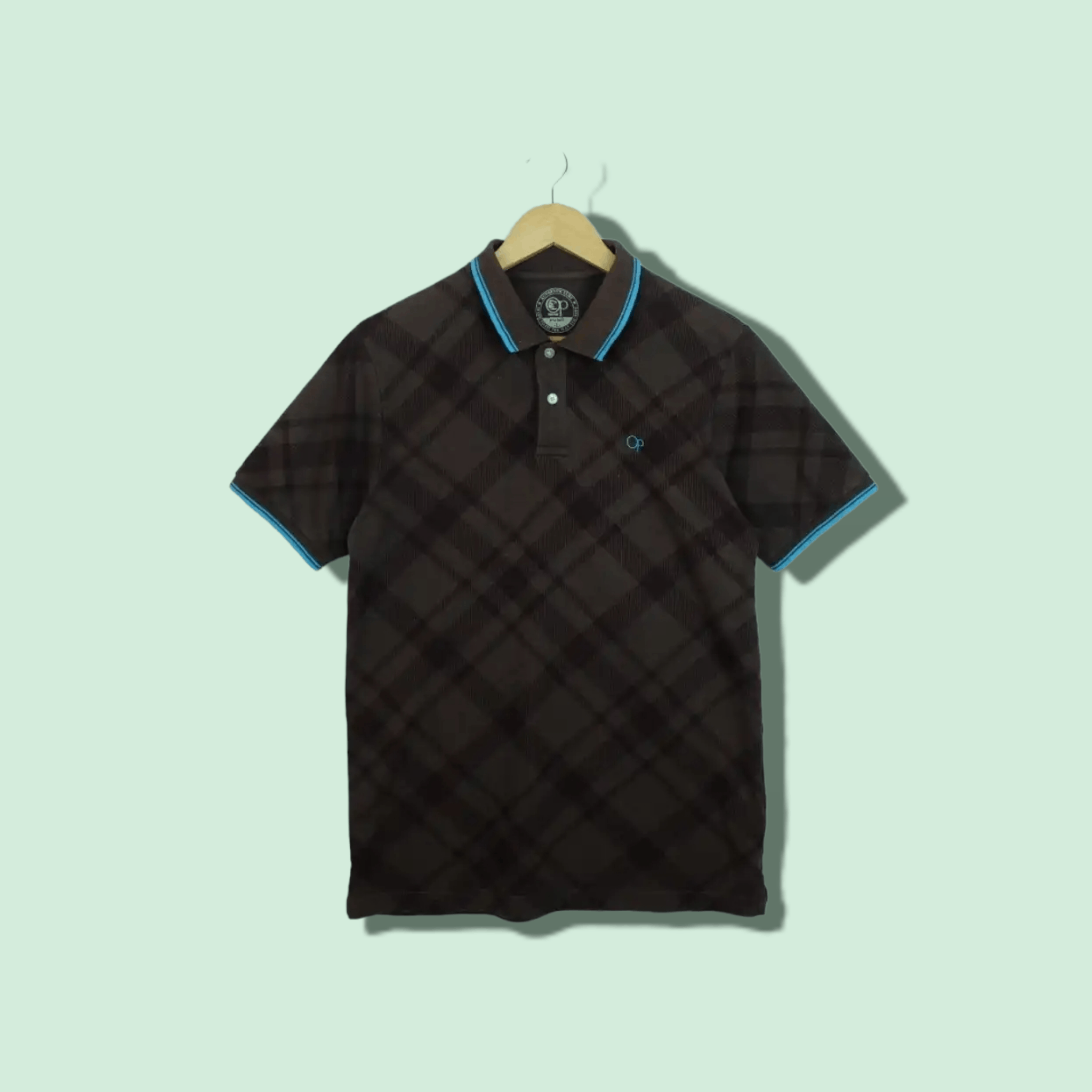 Vintage OCEAN PACIFIC Surf Wear Check Polo Shirt Size US L / EU 52-54 / 3 - 1 Thumbnail
