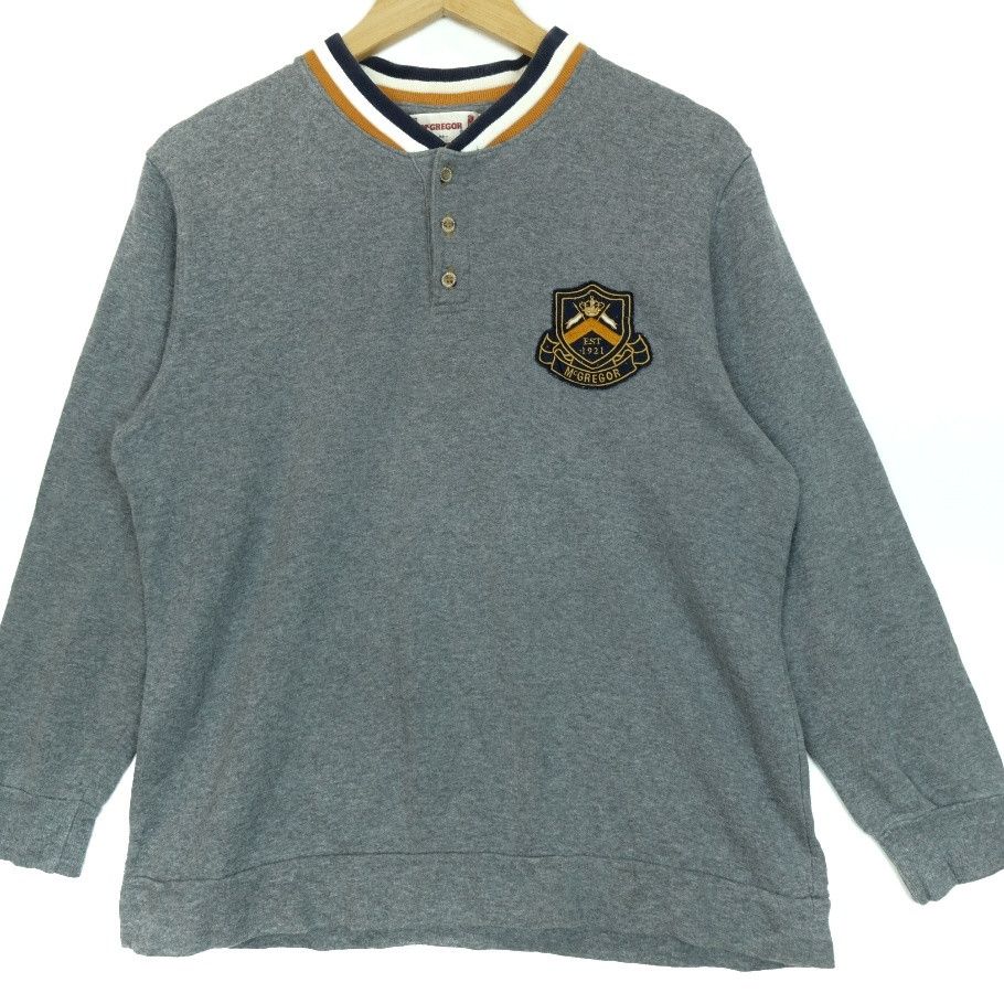 McGregor × Vintage 90's MCGREGOR Button Up Nice Design Retro Sweatshirts Size M / US 6-8 / IT 42-44 - 2 Thumbnail