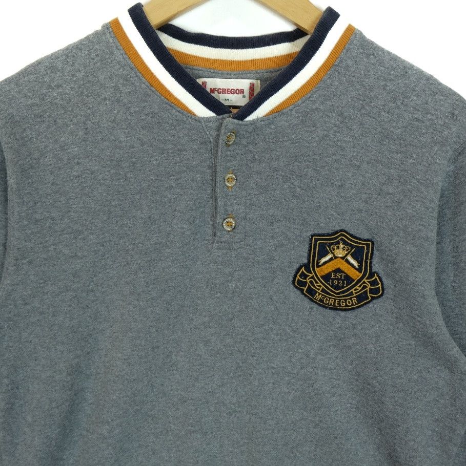 McGregor × Vintage 90's MCGREGOR Button Up Nice Design Retro Sweatshirts Size M / US 6-8 / IT 42-44 - 3 Thumbnail