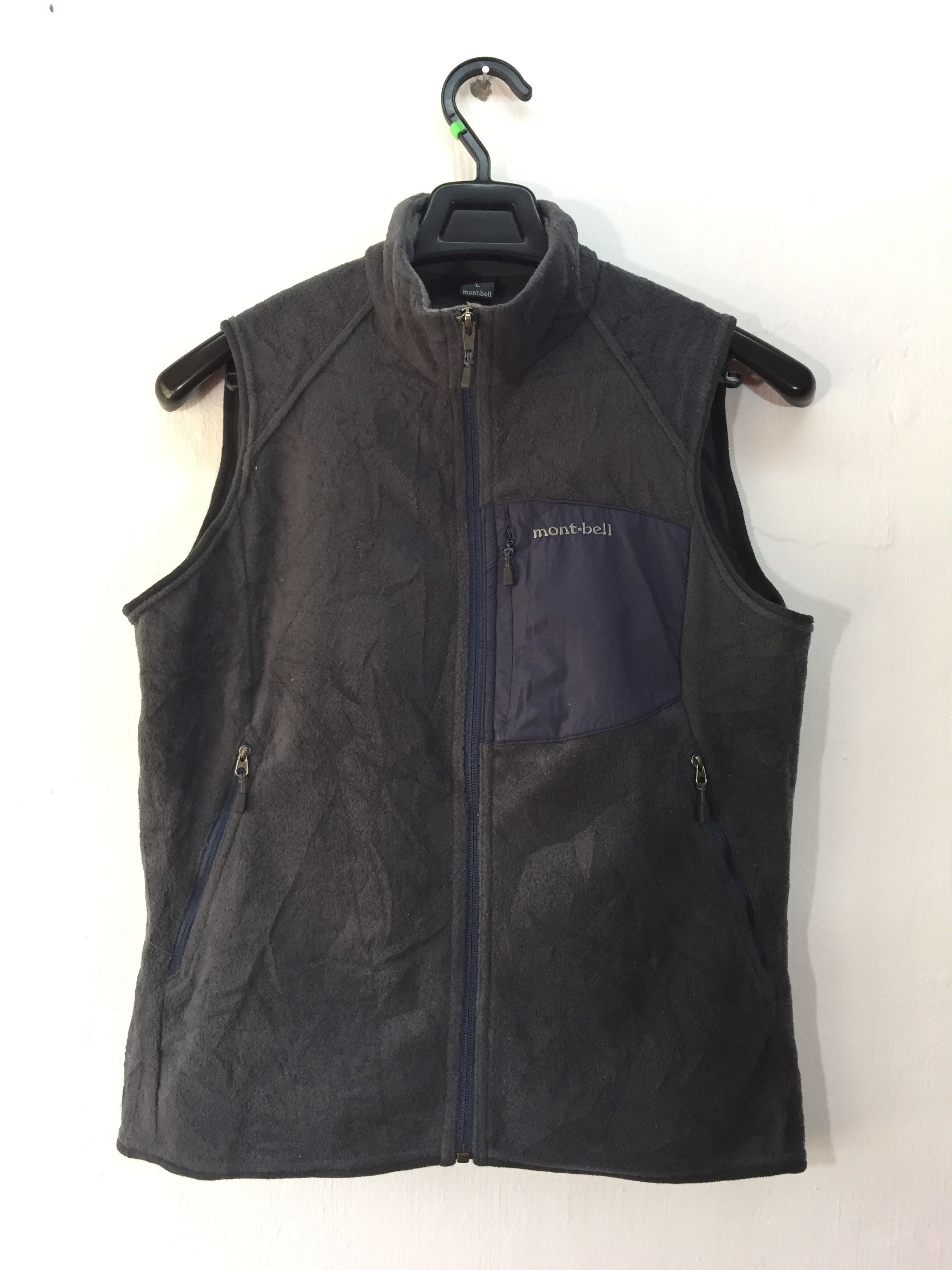 image of Gorpcore Montbell Climaplus Sleeveless Vest Nice Design in Black, Men's (Size Large)