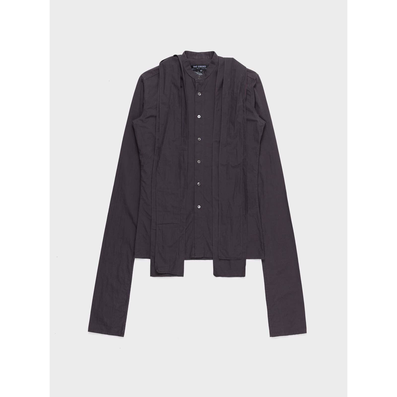 image of Raf Simons Aw99 Collar Button Down in Black, Men's (Size Medium)