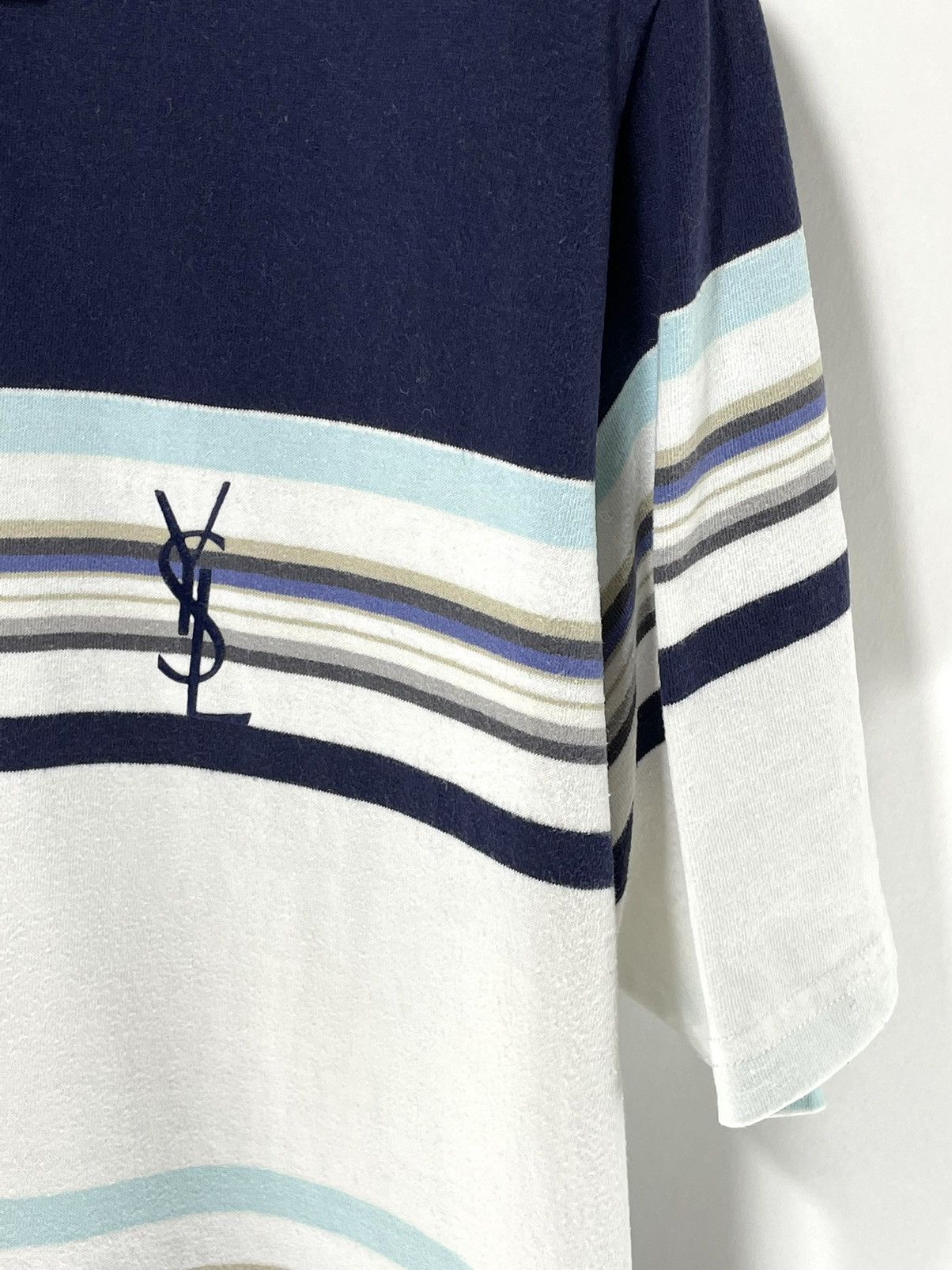 Yves Saint Laurent ysl big logo polo shirt Size US M / EU 48-50 / 2 - 4 Thumbnail