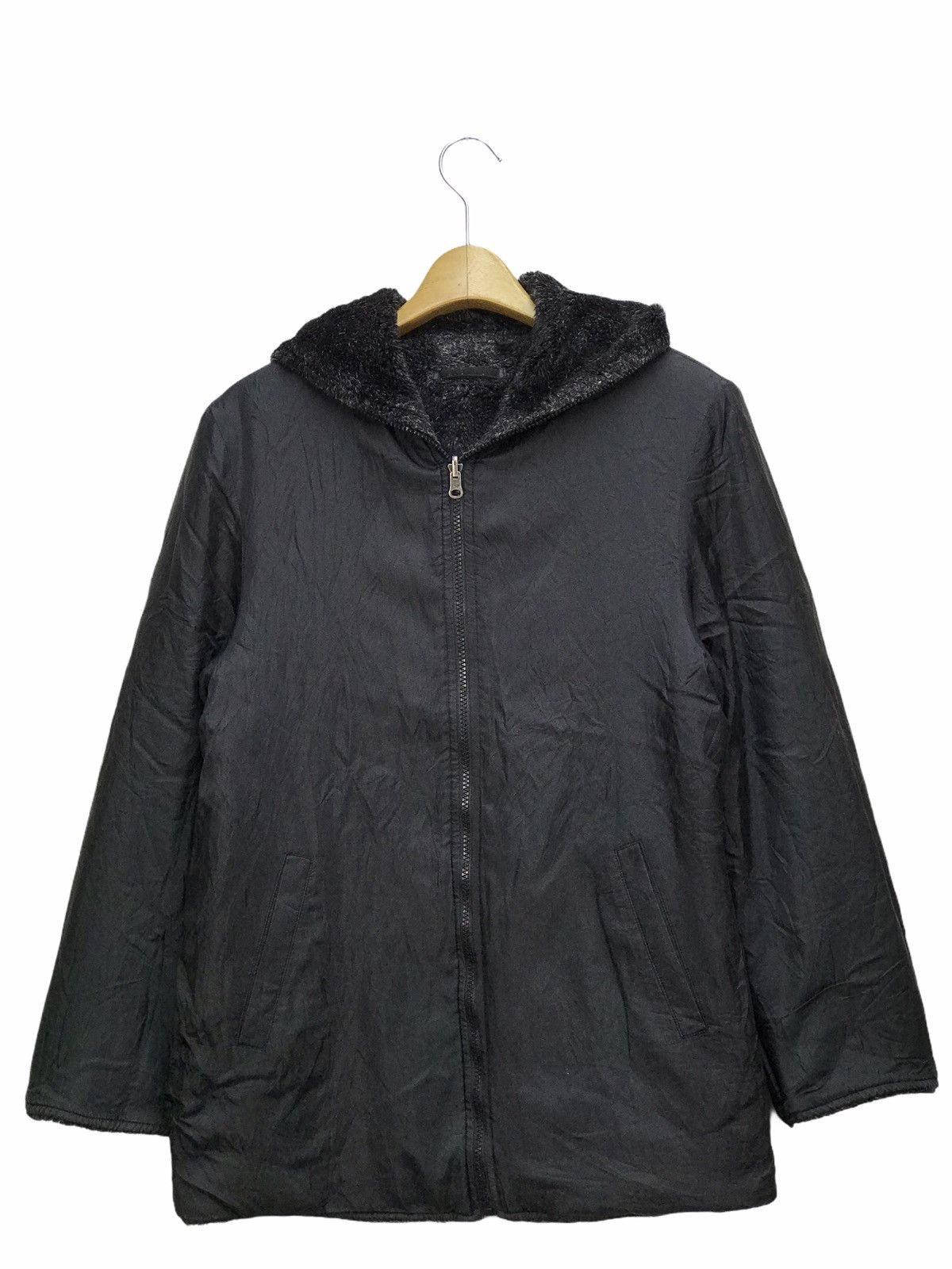 Jean Paul Gaultier GAULTIER HOMME OBJET FAUX FUR RIVERSIBLE WINTER HOODED Size US M / EU 48-50 / 2 - 3 Thumbnail