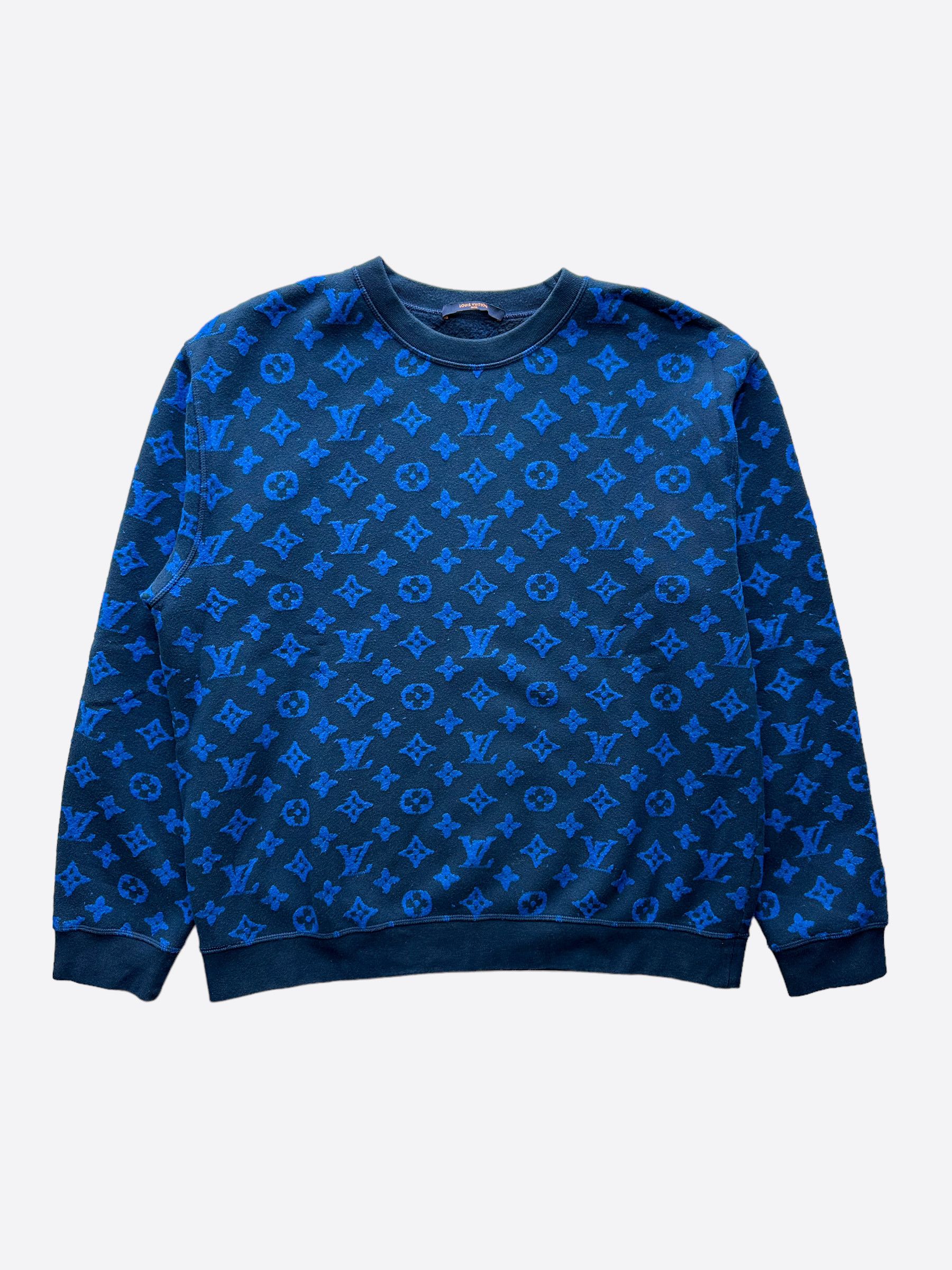 Louis Vuitton Blue Jumper Grailed