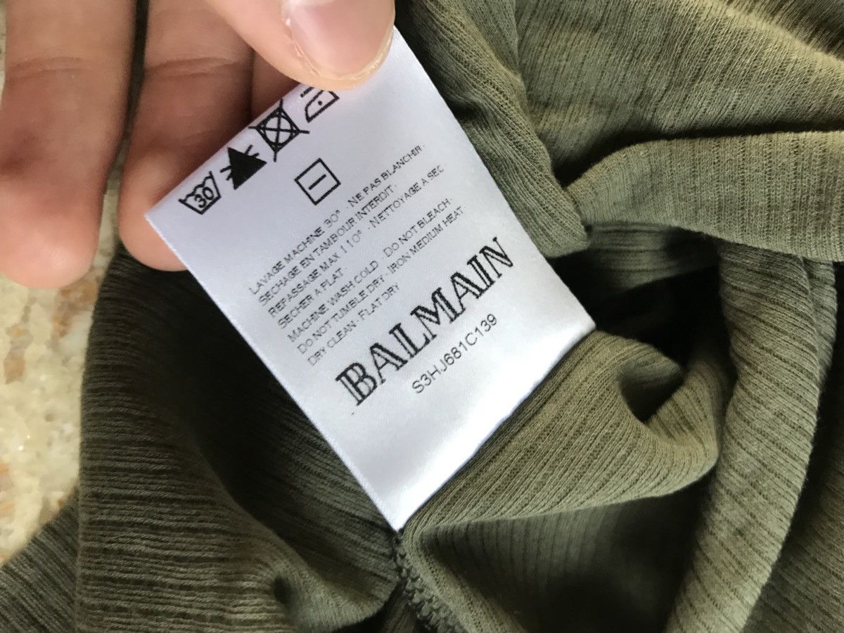 Balmain Khaki Ribbed Tank Size US XL / EU 56 / 4 - 13 Thumbnail