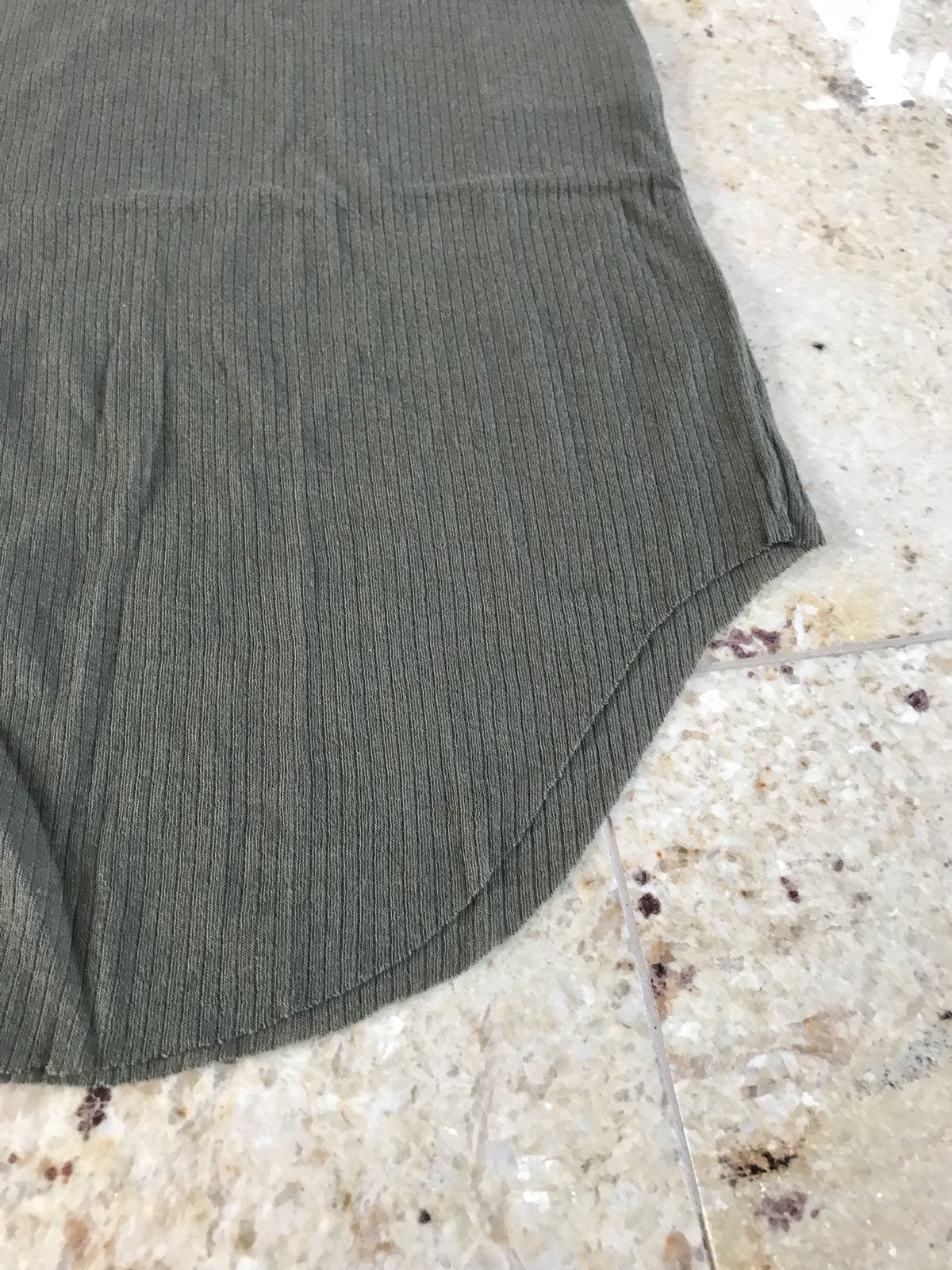 Balmain Khaki Ribbed Tank Size US XL / EU 56 / 4 - 4 Thumbnail