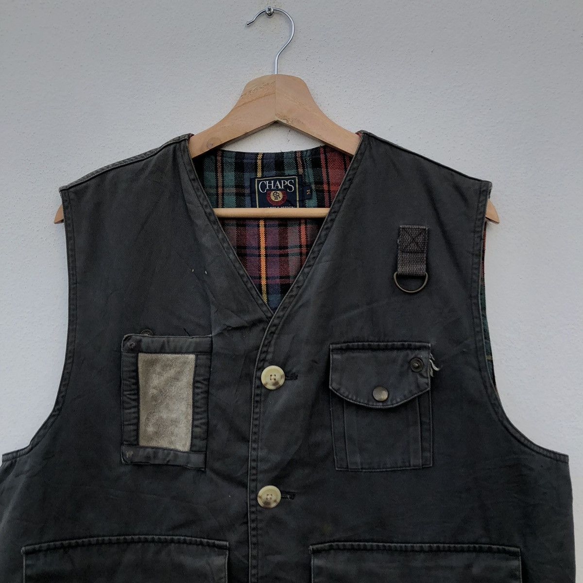 Chaps Ralph Lauren UTILITY VEST MULTI POCKET TARTAN LINING CHAPS RALPH LAUREN Size US M / EU 48-50 / 2 - 7 Thumbnail