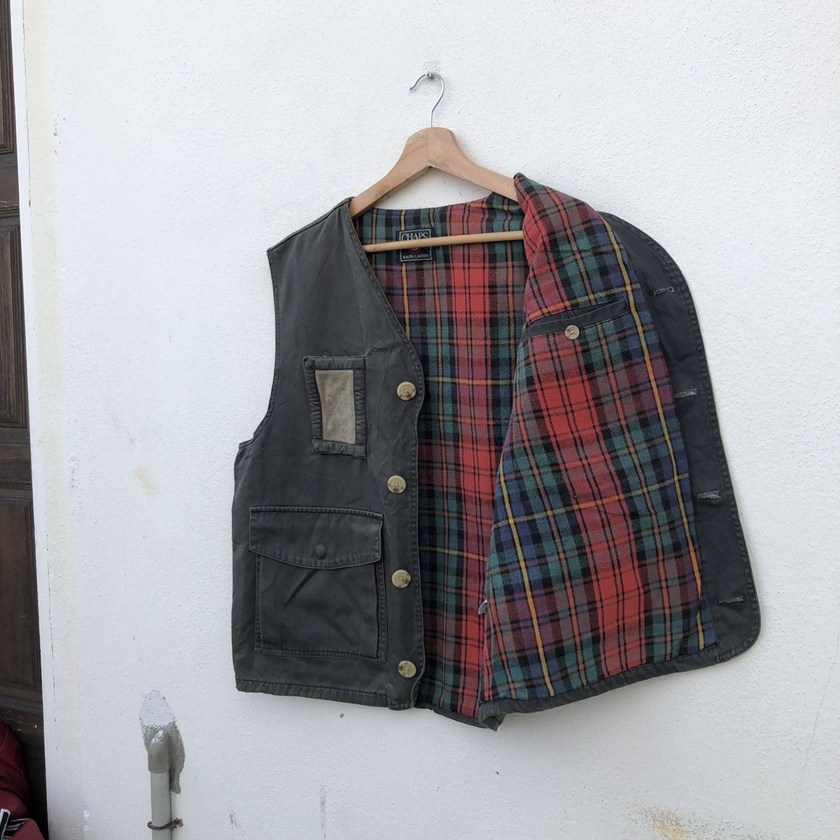 Chaps Ralph Lauren UTILITY VEST MULTI POCKET TARTAN LINING CHAPS RALPH LAUREN Size US M / EU 48-50 / 2 - 13 Thumbnail