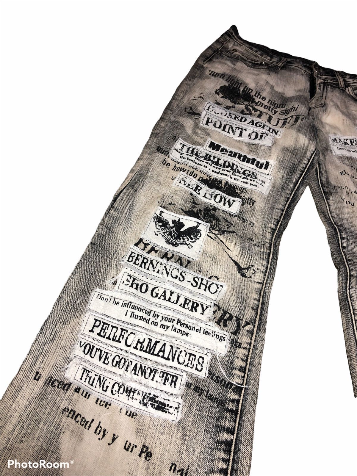 Seditionaries BERNING SHO PATCHES BLEACH PUNK STYLE DENIM Size US 30 / EU 46 - 5 Thumbnail