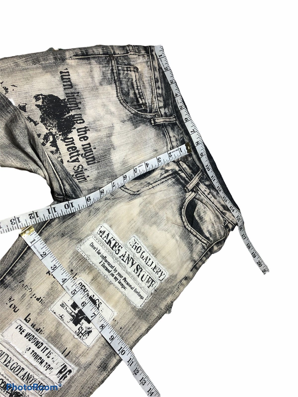 Seditionaries BERNING SHO PATCHES BLEACH PUNK STYLE DENIM Size US 30 / EU 46 - 8 Thumbnail