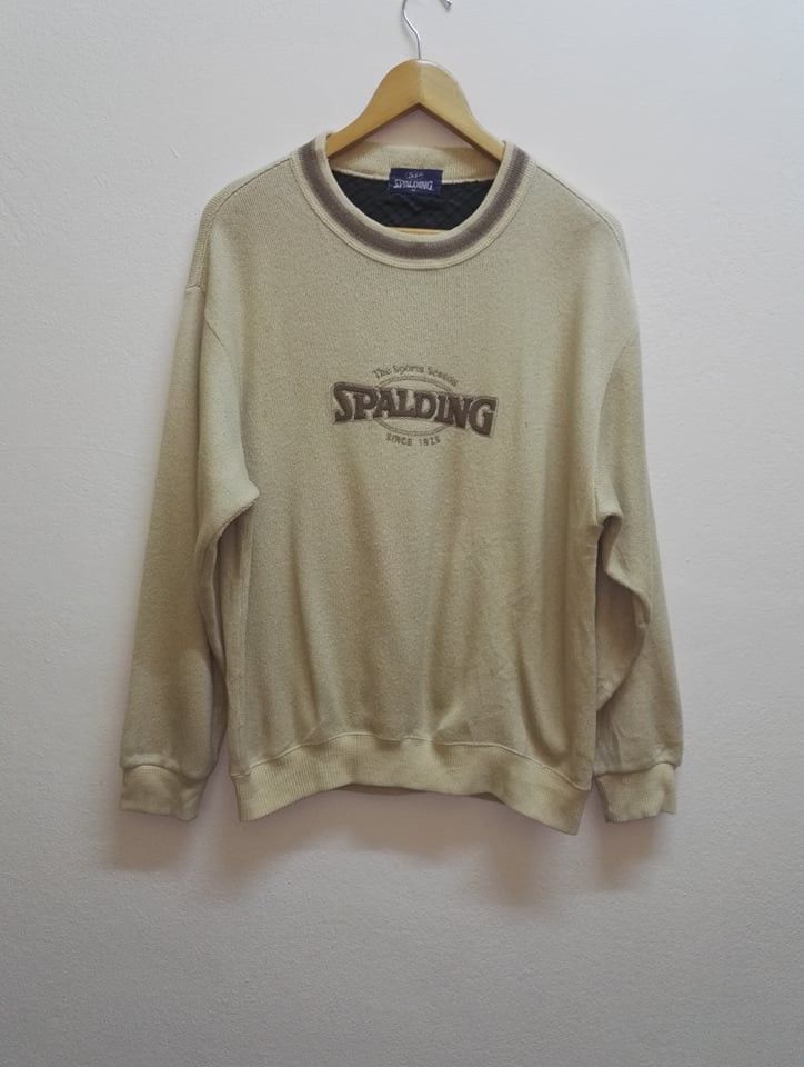 Spalding Vintage Spalding sweatshirt Wool Big Logo (code 16) Size US L / EU 52-54 / 3 - 1 Thumbnail