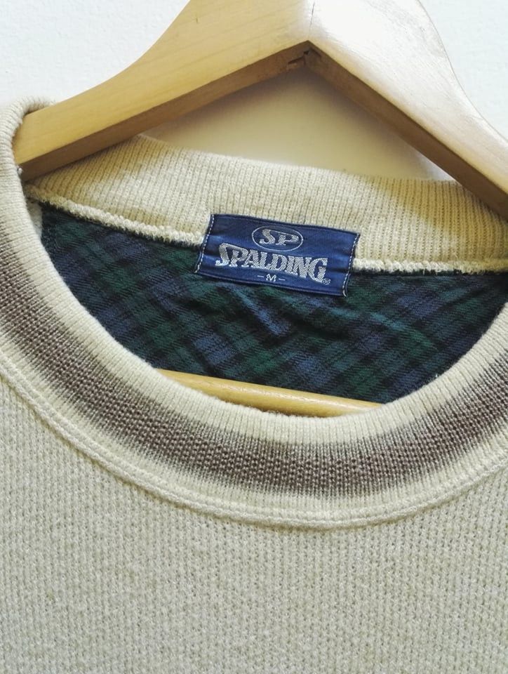 Spalding Vintage Spalding sweatshirt Wool Big Logo (code 16) Size US L / EU 52-54 / 3 - 7 Thumbnail