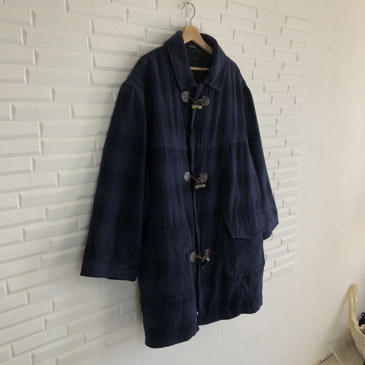 Vintage LONG JACKET VENTO NUOVO MADE IN ITALY FUR LINING Size US L / EU 52-54 / 3 - 2 Thumbnail