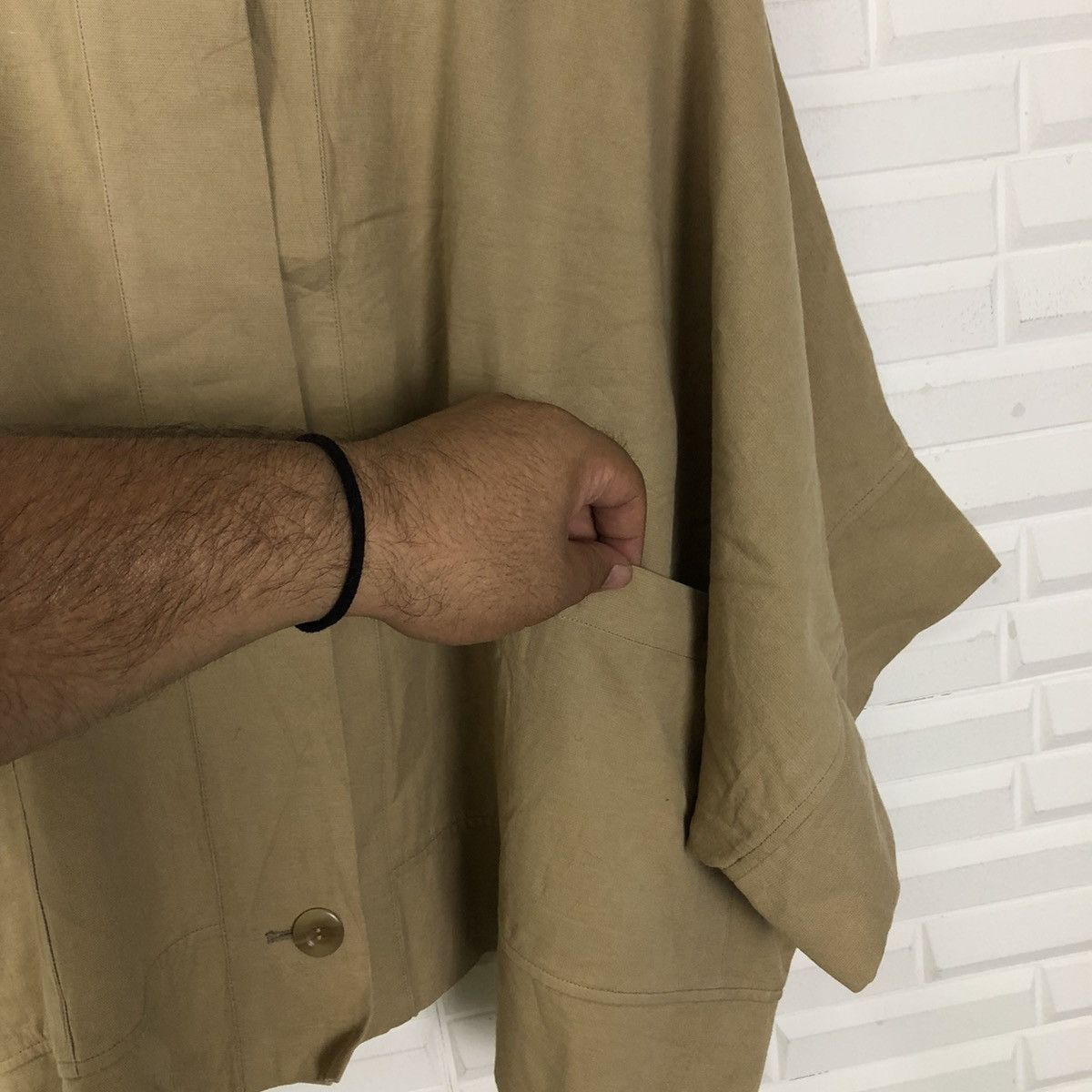 Japanese Brand RARE CROPPED PONCHOS JACKET MARIED'OR FABRIC MADE IN JAPAN Size US M / EU 48-50 / 2 - 7 Thumbnail