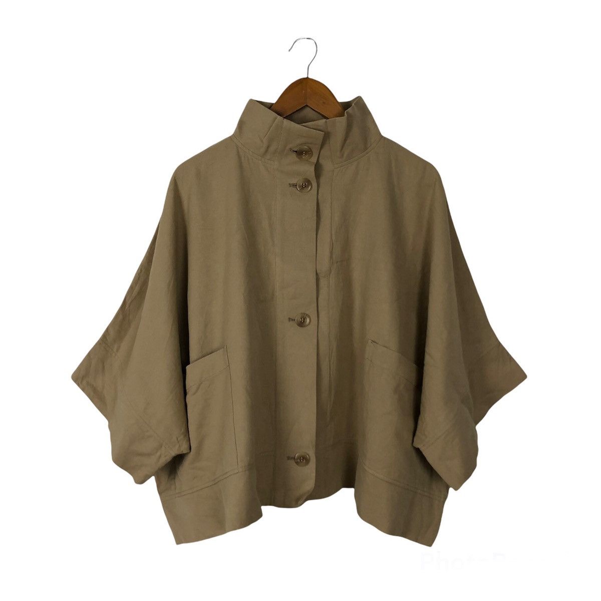 Japanese Brand RARE CROPPED PONCHOS JACKET MARIED'OR FABRIC MADE IN JAPAN Size US M / EU 48-50 / 2 - 1 Thumbnail