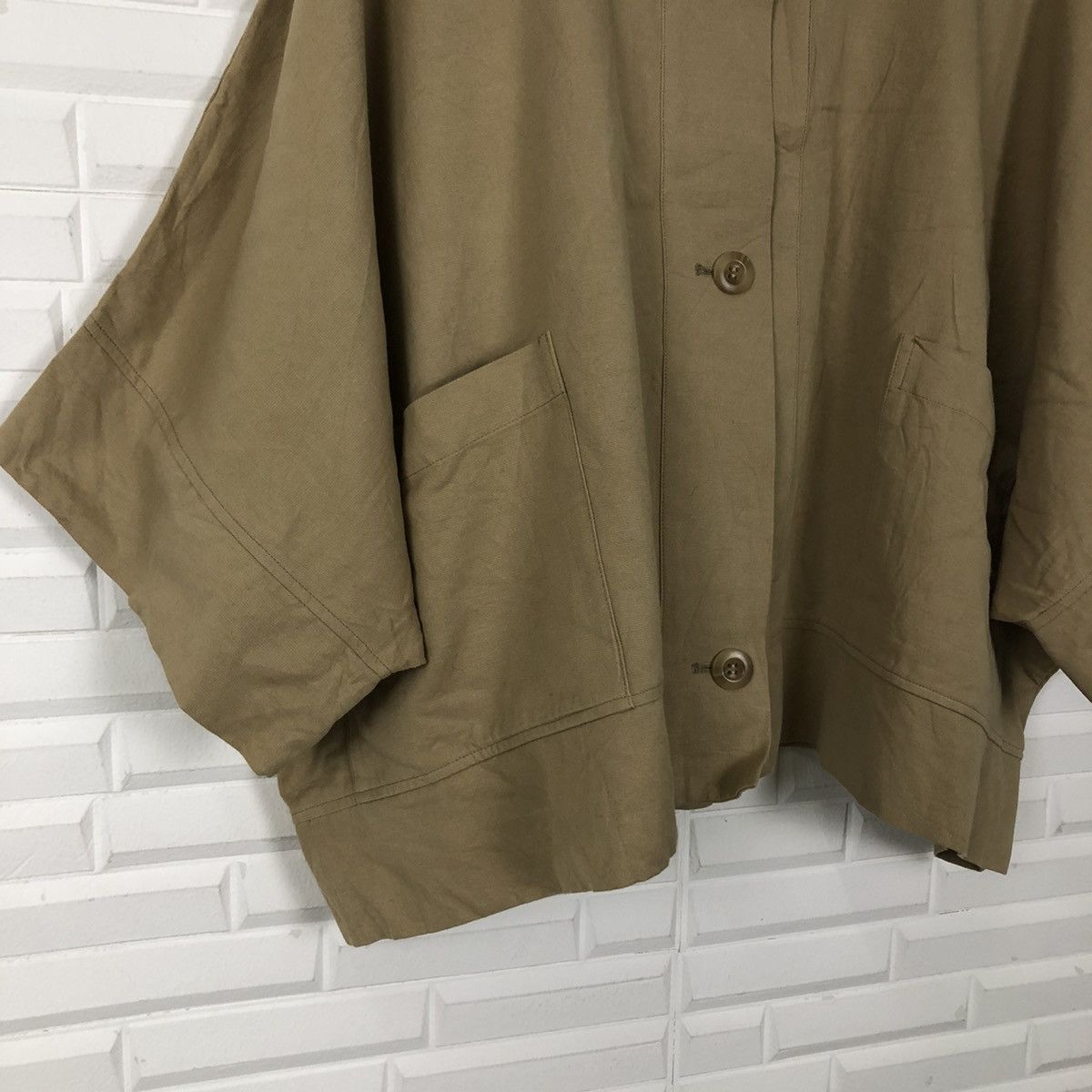 Japanese Brand RARE CROPPED PONCHOS JACKET MARIED'OR FABRIC MADE IN JAPAN Size US M / EU 48-50 / 2 - 4 Thumbnail