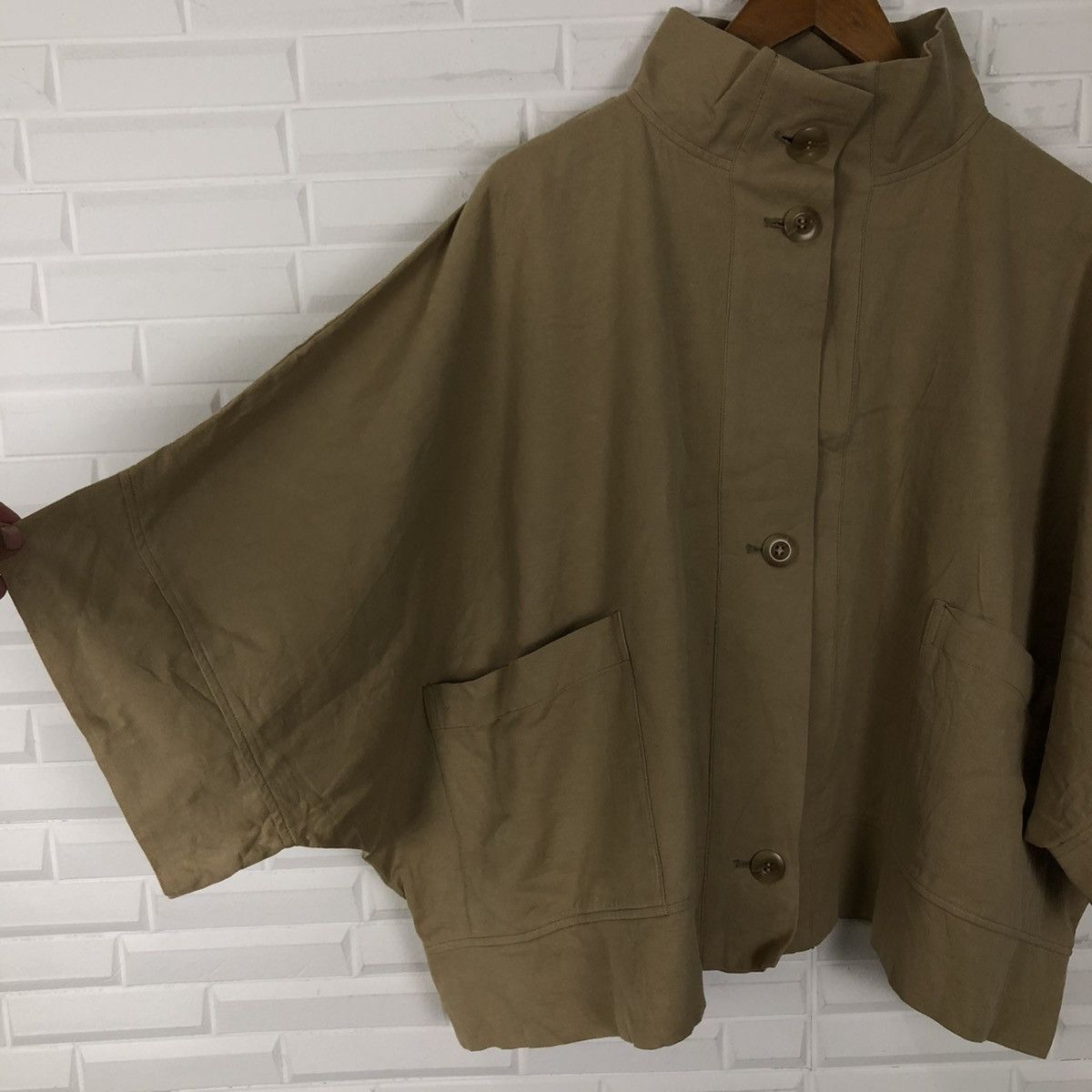 Japanese Brand RARE CROPPED PONCHOS JACKET MARIED'OR FABRIC MADE IN JAPAN Size US M / EU 48-50 / 2 - 5 Thumbnail