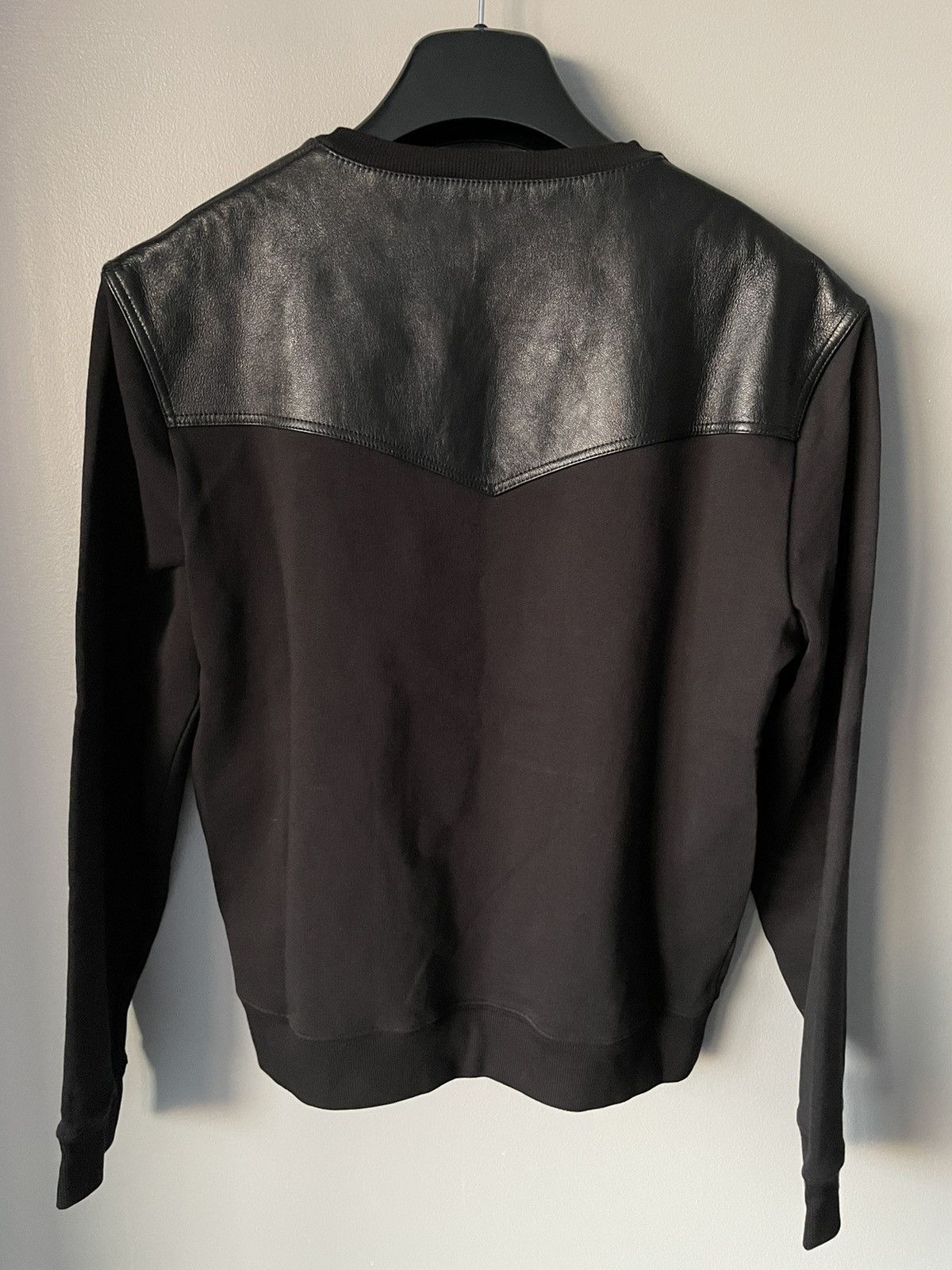 Hedi Slimane × Saint Laurent Paris × Yves Saint Laurent $2K Value Limited Edition Runway Leather Crewneck Sweatshirt Size US M / EU 48-50 / 2 - 7 Thumbnail