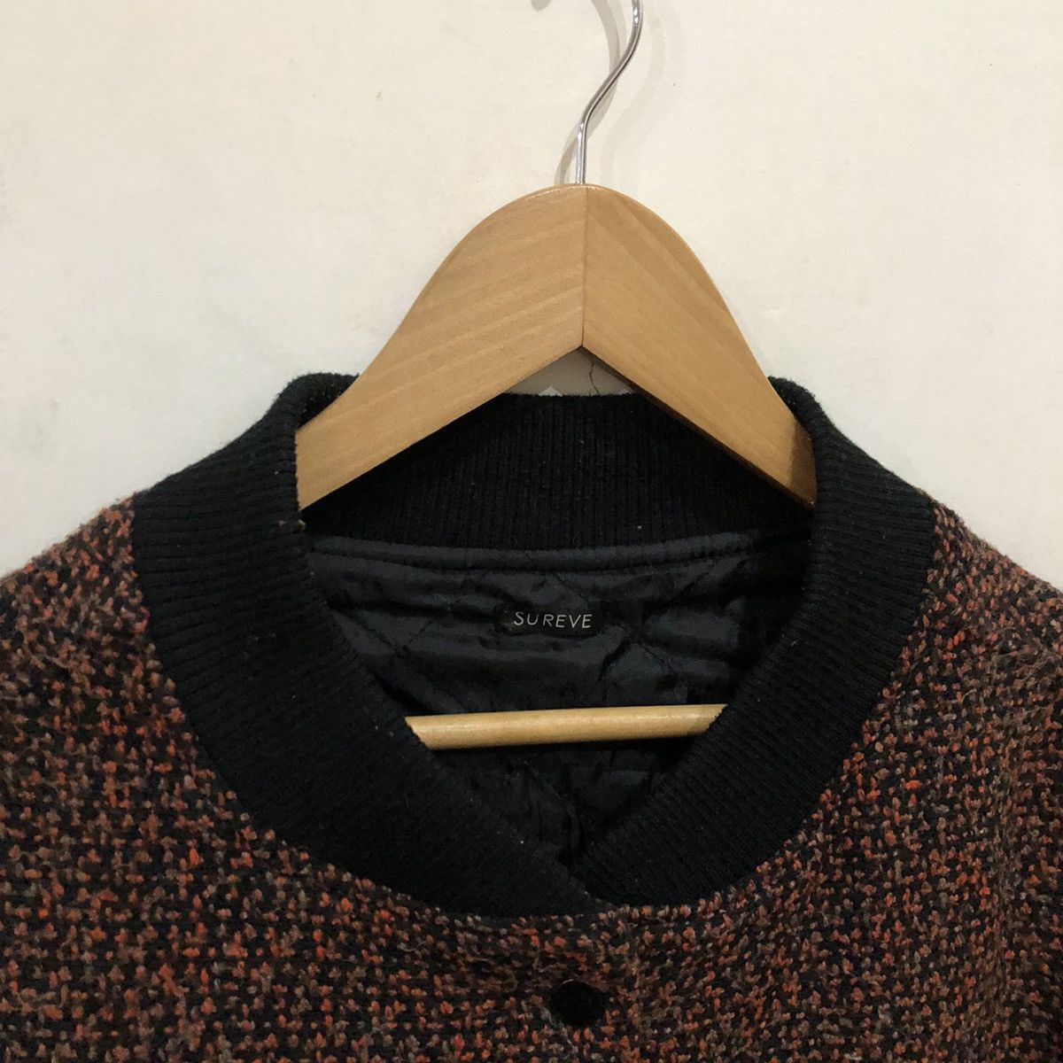 Japanese Brand Mink Fur Sleeve Zipper Jacket Bomber Style SUREVE Size US L / EU 52-54 / 3 - 6 Thumbnail