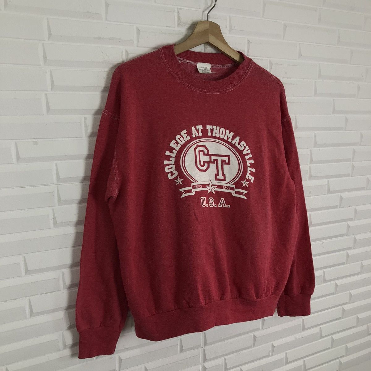 Vintage VINTAGE COLLEGE AT THOMASVILLE MADE IN USA Size US M / EU 48-50 / 2 - 2 Thumbnail