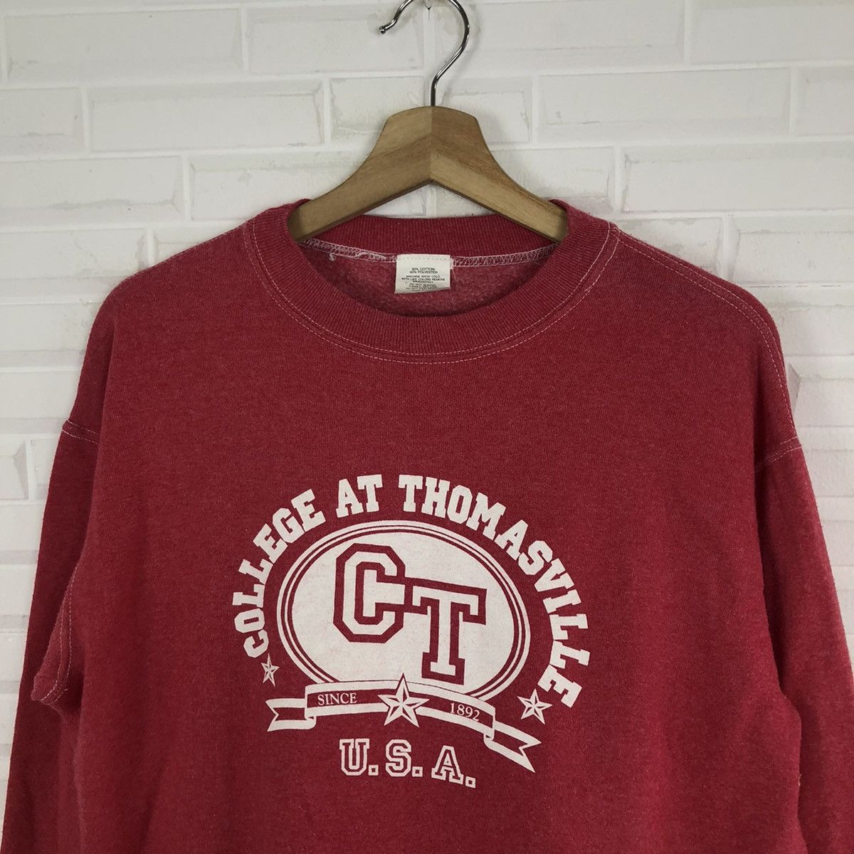 Vintage VINTAGE COLLEGE AT THOMASVILLE MADE IN USA Size US M / EU 48-50 / 2 - 3 Thumbnail