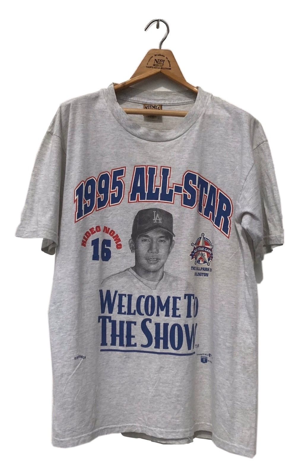 MLB Vintage 1995 All-Star Hideo Nomo Los Angeles Dodgers #16 Size US L / EU 52-54 / 3 - 1 Thumbnail