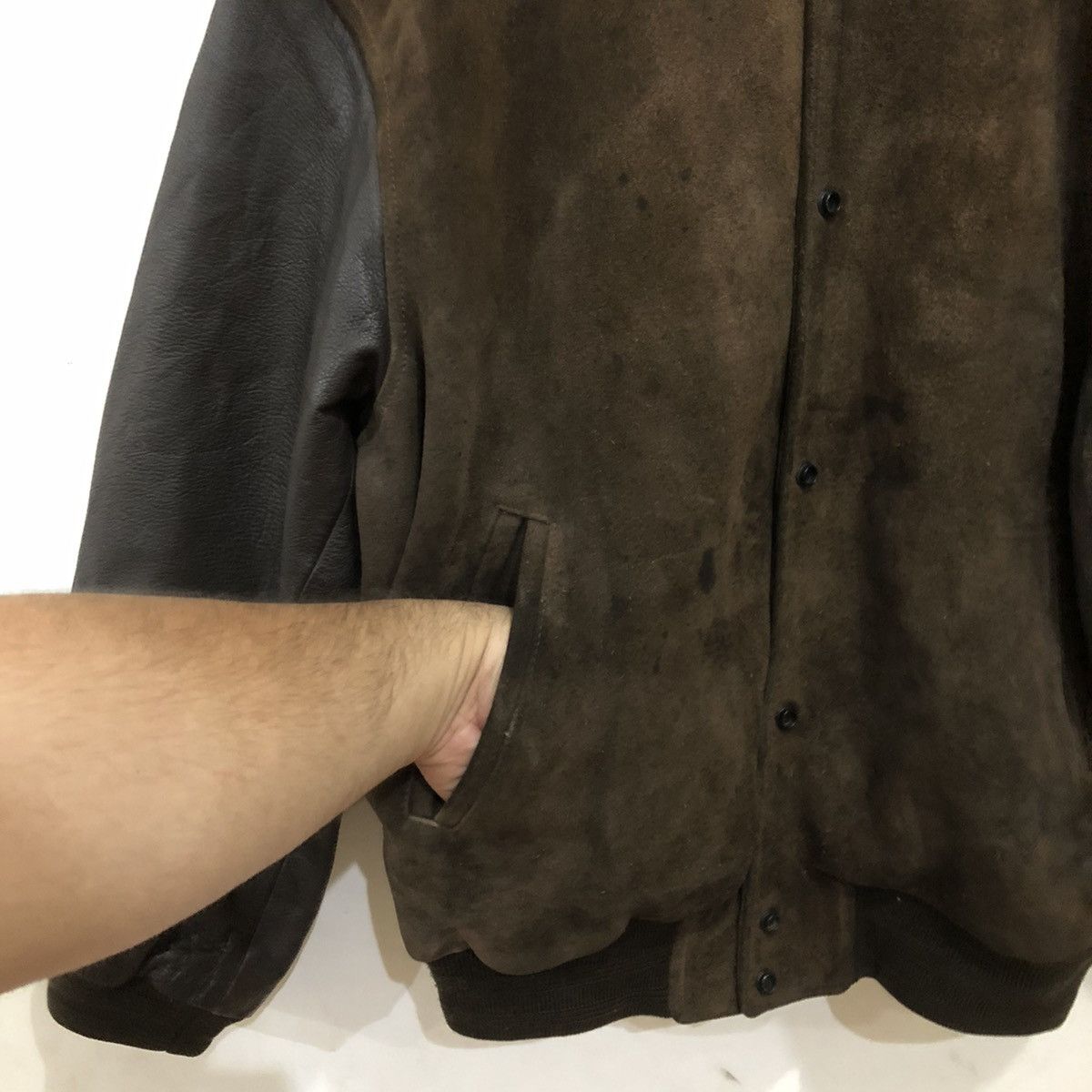 Japanese Brand Leather Varsity Jacket Men's Tenoras Big Logo Size US M / EU 48-50 / 2 - 4 Thumbnail