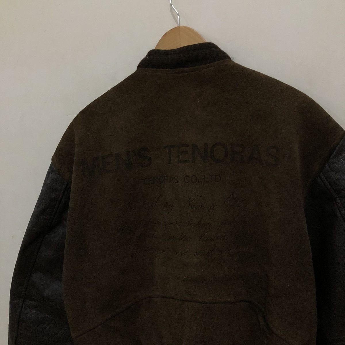 Japanese Brand Leather Varsity Jacket Men's Tenoras Big Logo Size US M / EU 48-50 / 2 - 7 Thumbnail