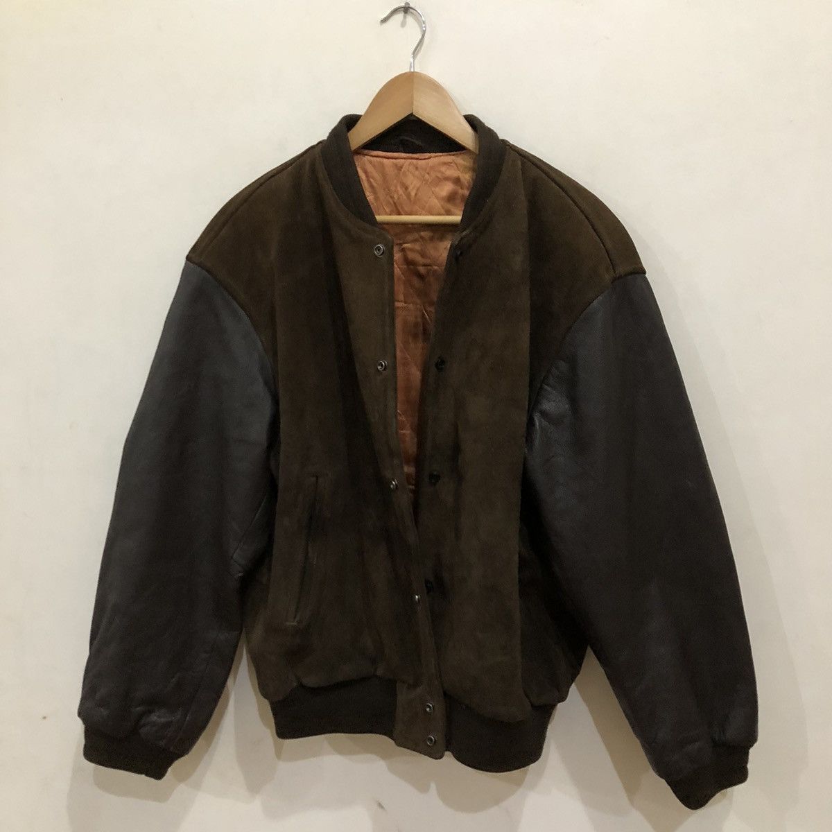 Japanese Brand Leather Varsity Jacket Men's Tenoras Big Logo Size US M / EU 48-50 / 2 - 14 Thumbnail