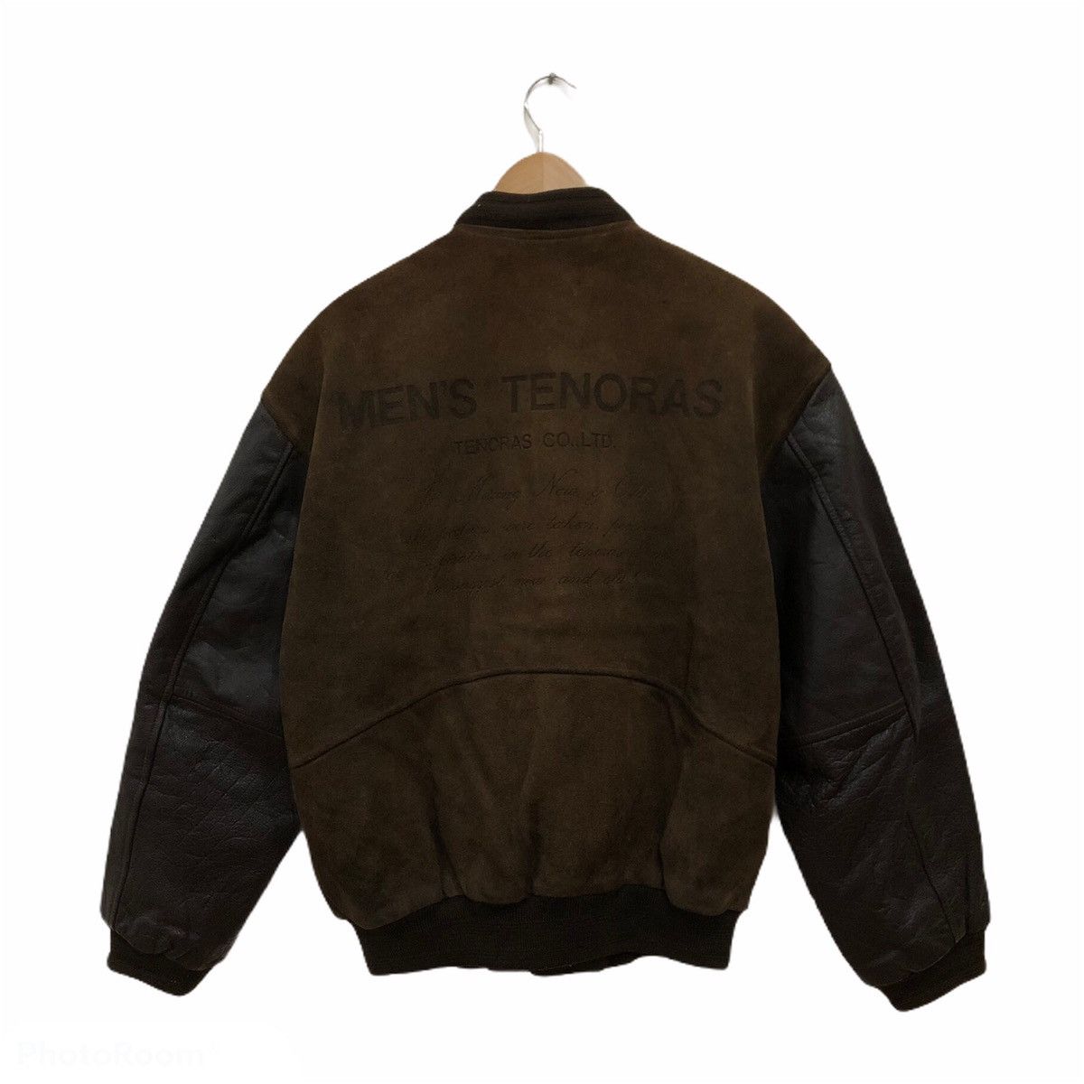 Japanese Brand Leather Varsity Jacket Men's Tenoras Big Logo Size US M / EU 48-50 / 2 - 1 Thumbnail