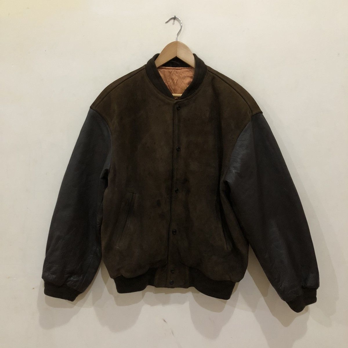 Japanese Brand Leather Varsity Jacket Men's Tenoras Big Logo Size US M / EU 48-50 / 2 - 2 Thumbnail