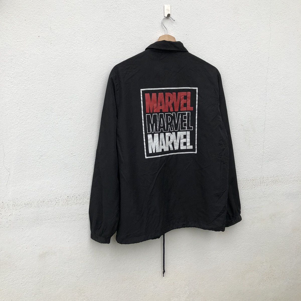 Japanese Brand MARVEL BIG LOGO BUTTON JACKET Size US L / EU 52-54 / 3 - 6 Thumbnail