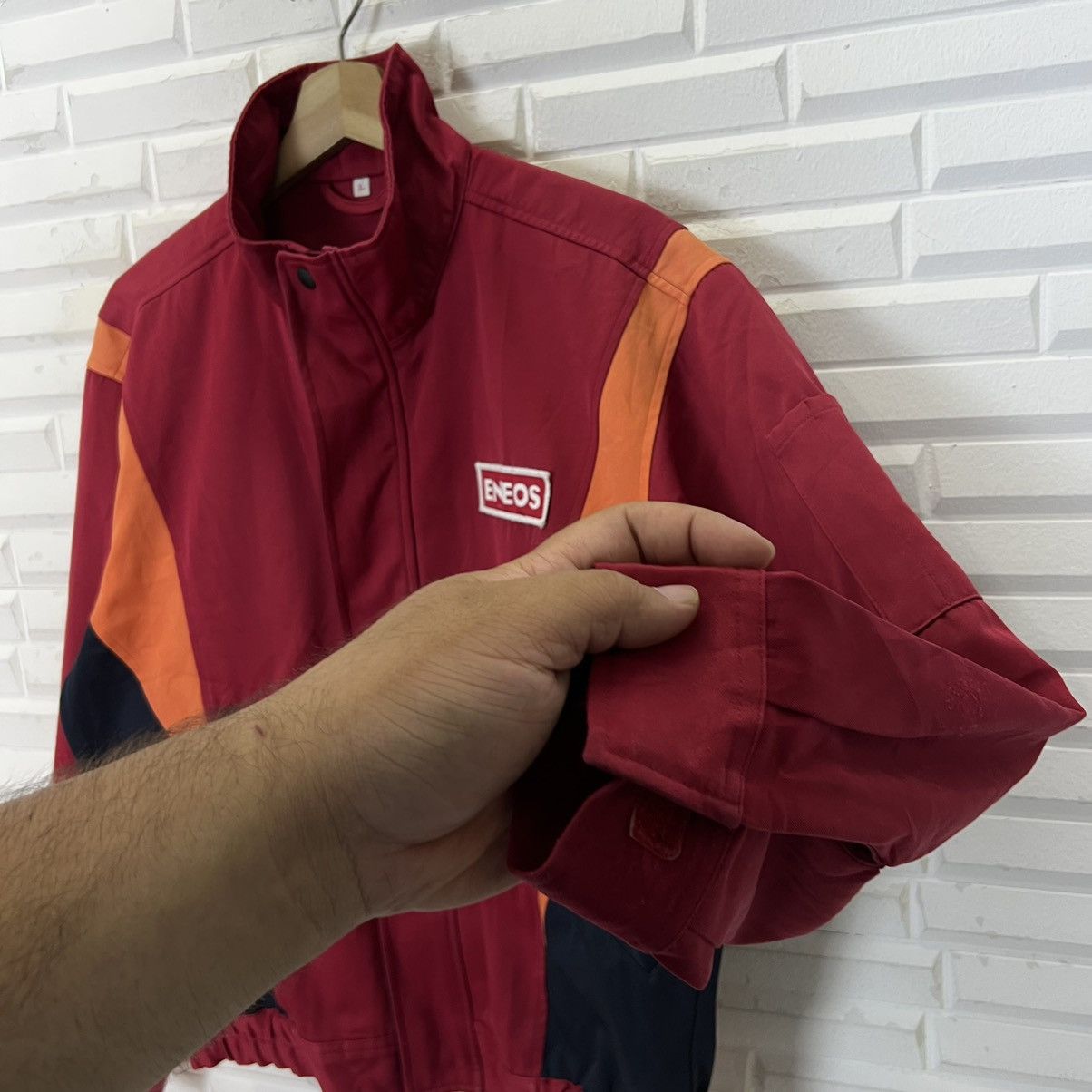 Japanese Brand × Sports Specialties VINTAGE ENEOS WORKERS WEAR JACKET BIG LOGO RACING TEAM Size US L / EU 52-54 / 3 - 7 Thumbnail