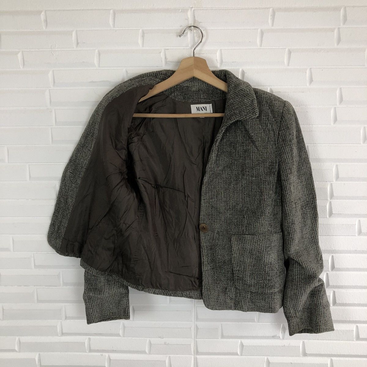 Japanese Brand CROPPED JACKET MANI MADE IN ITALY Size US M / EU 48-50 / 2 - 7 Thumbnail