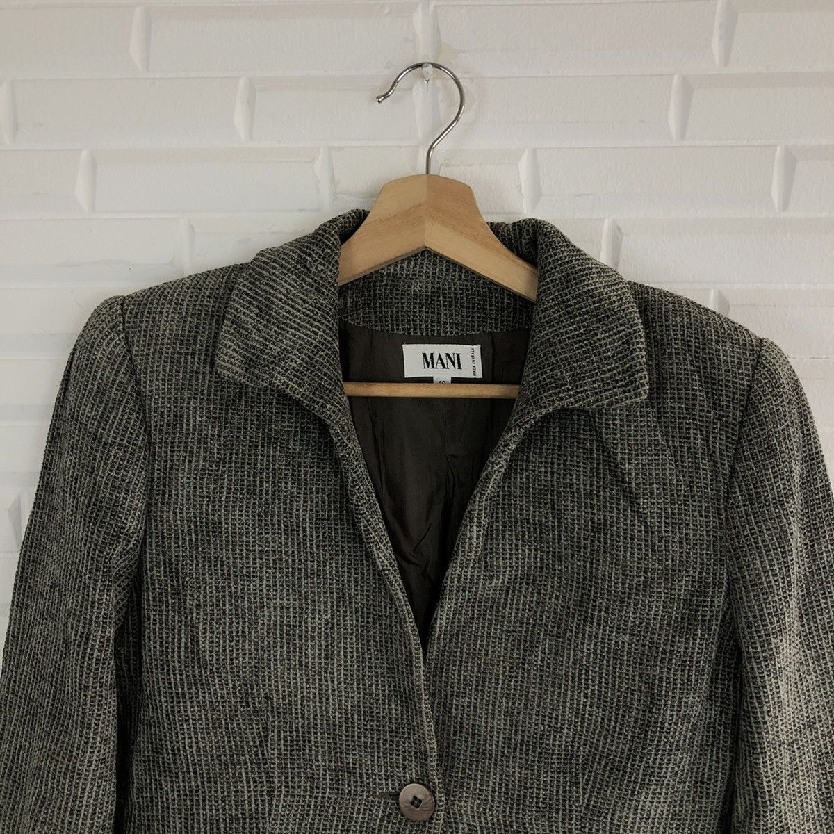 Japanese Brand CROPPED JACKET MANI MADE IN ITALY Size US M / EU 48-50 / 2 - 3 Thumbnail
