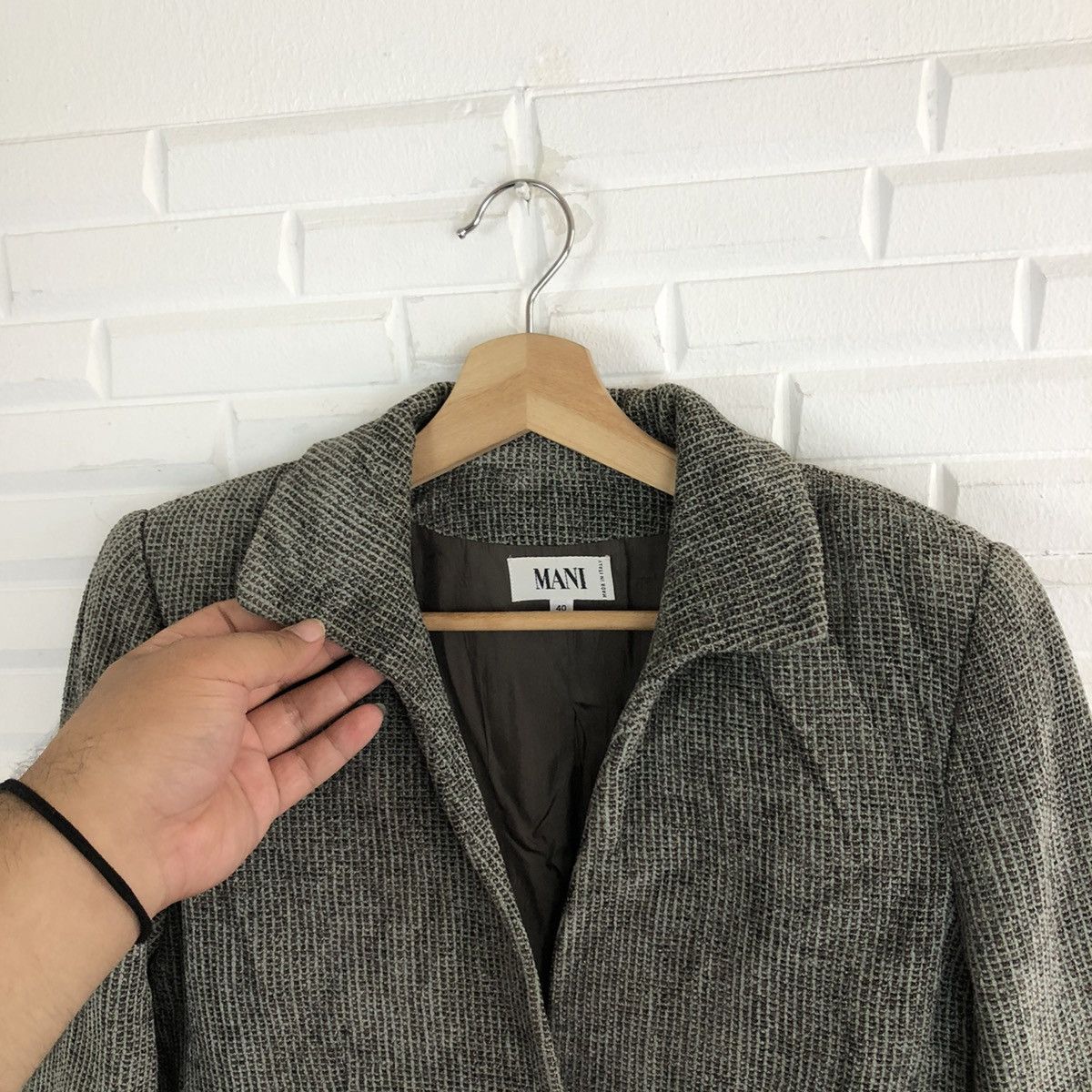 Japanese Brand CROPPED JACKET MANI MADE IN ITALY Size US M / EU 48-50 / 2 - 5 Thumbnail
