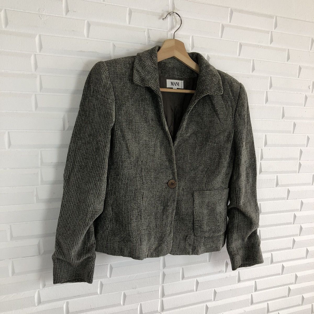Japanese Brand CROPPED JACKET MANI MADE IN ITALY Size US M / EU 48-50 / 2 - 2 Thumbnail