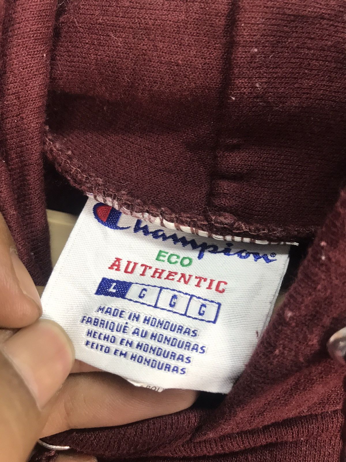 Champion × Vintage Champion plain hoodie pullover Size US M / EU 48-50 / 2 - 3 Thumbnail