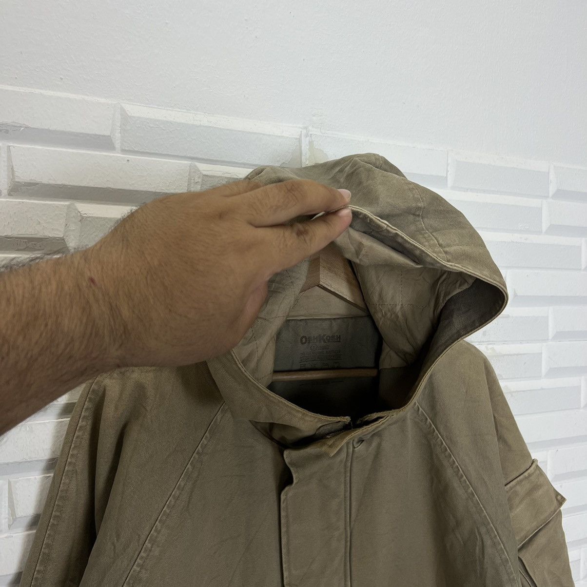 Japanese Brand × Oshkosh VINTAGE OSHKOSH SURVIVAL PARACHUTE BIKER JACKET HOODIE Size US M / EU 48-50 / 2 - 8 Thumbnail