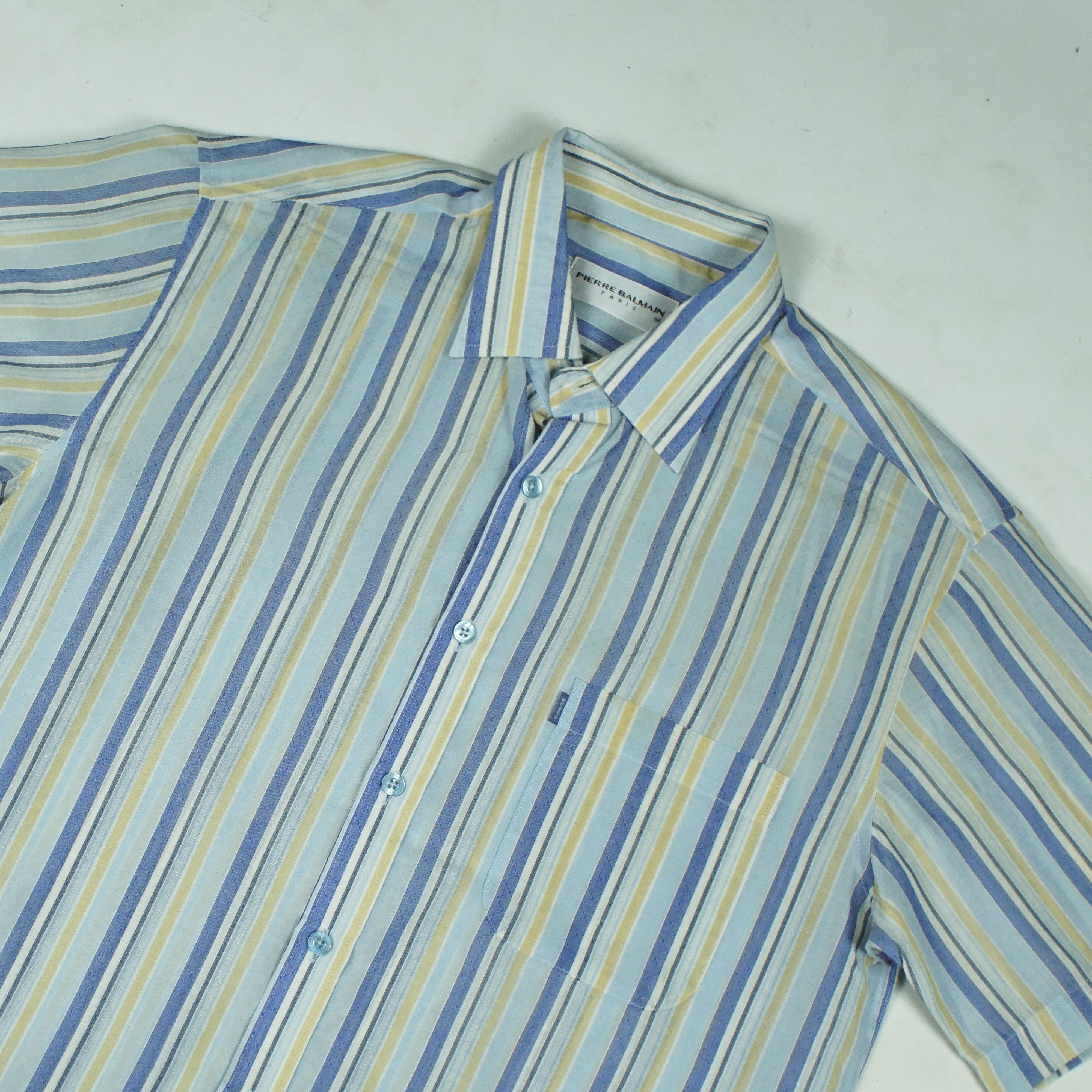 Pierre Balmain *NoTariff 90s Balmain Stripe Shirt Size US M / EU 48-50 / 2 - 2 Thumbnail