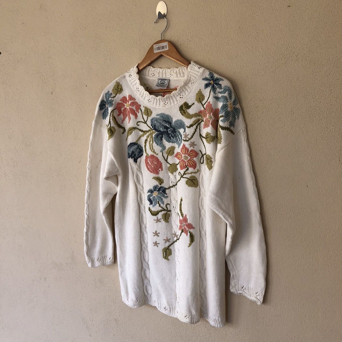 Japanese Brand VINTAGE KNITWEAR SWEATSHIRT FLORAL Size US M / EU 48-50 / 2 - 2 Thumbnail