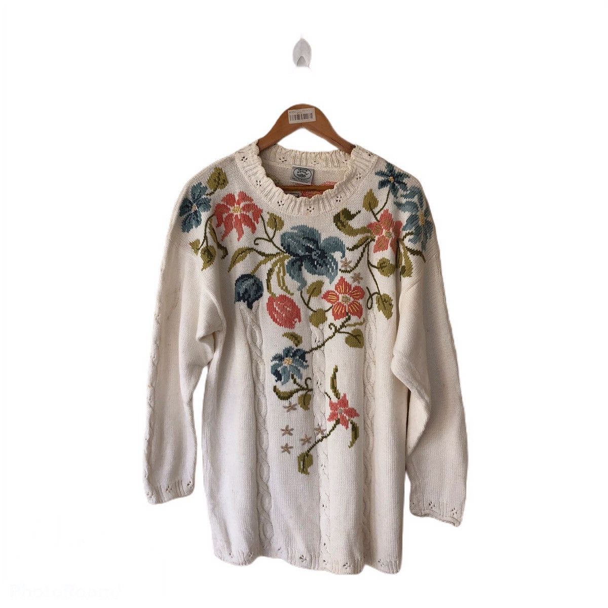 Japanese Brand VINTAGE KNITWEAR SWEATSHIRT FLORAL Size US M / EU 48-50 / 2 - 1 Thumbnail