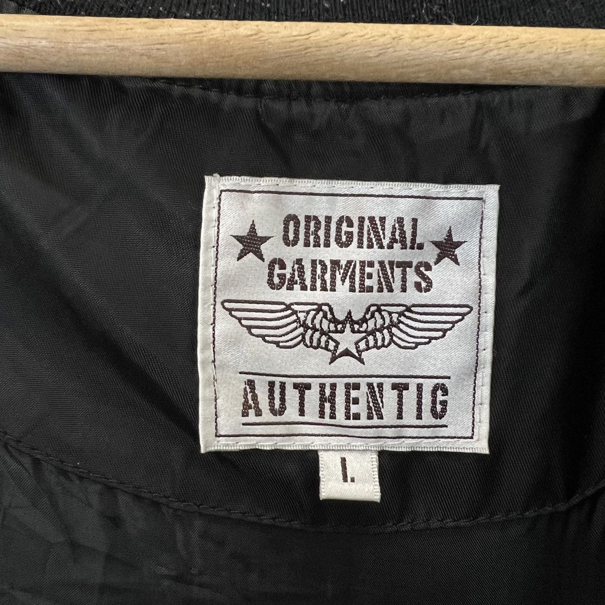 Japanese Brand VINTAGE BOMBER JACKET ORIGINAL GARMENTS AUTHENTIC FULLPATCHE Size US L / EU 52-54 / 3 - 13 Thumbnail