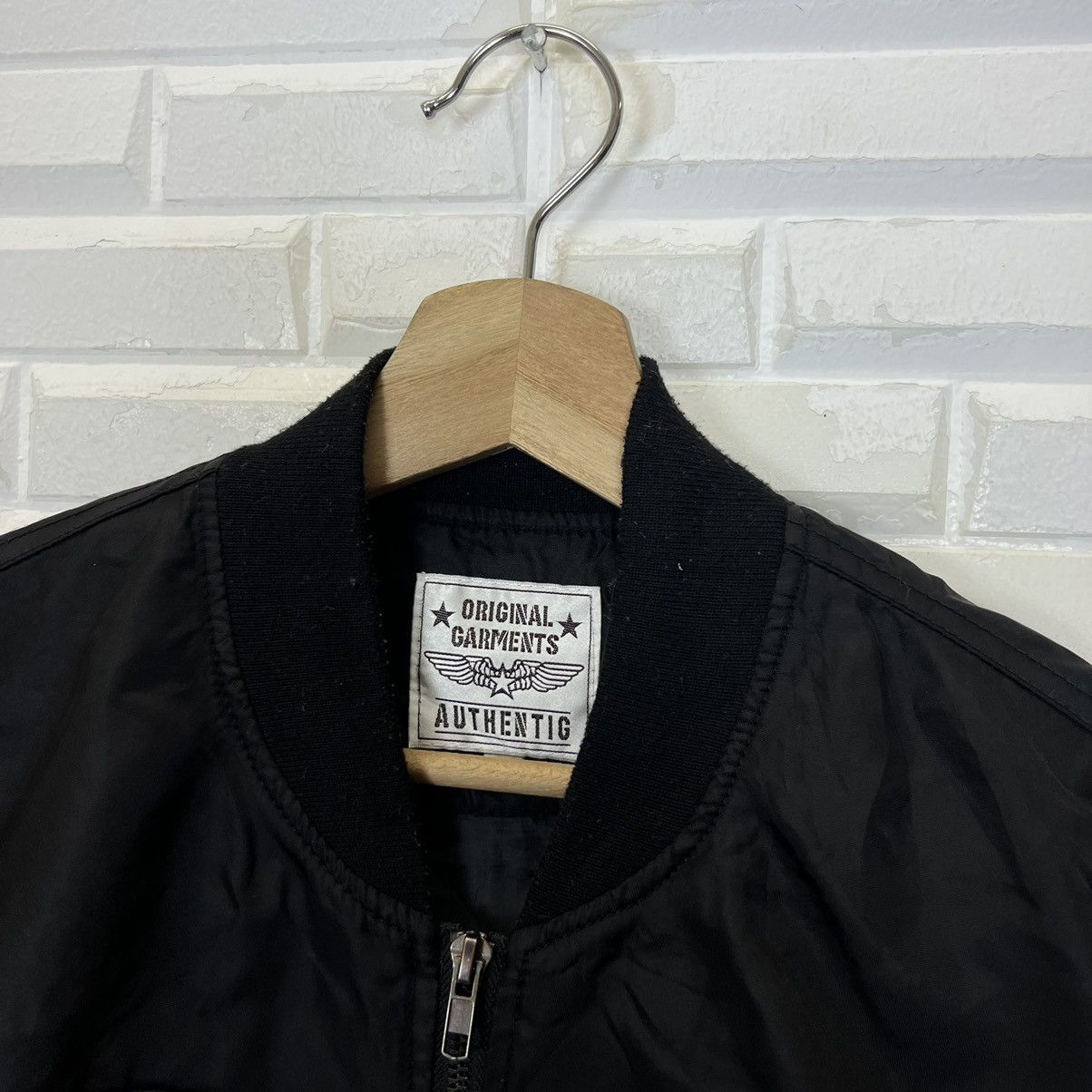 Japanese Brand VINTAGE BOMBER JACKET ORIGINAL GARMENTS AUTHENTIC FULLPATCHE Size US L / EU 52-54 / 3 - 8 Thumbnail
