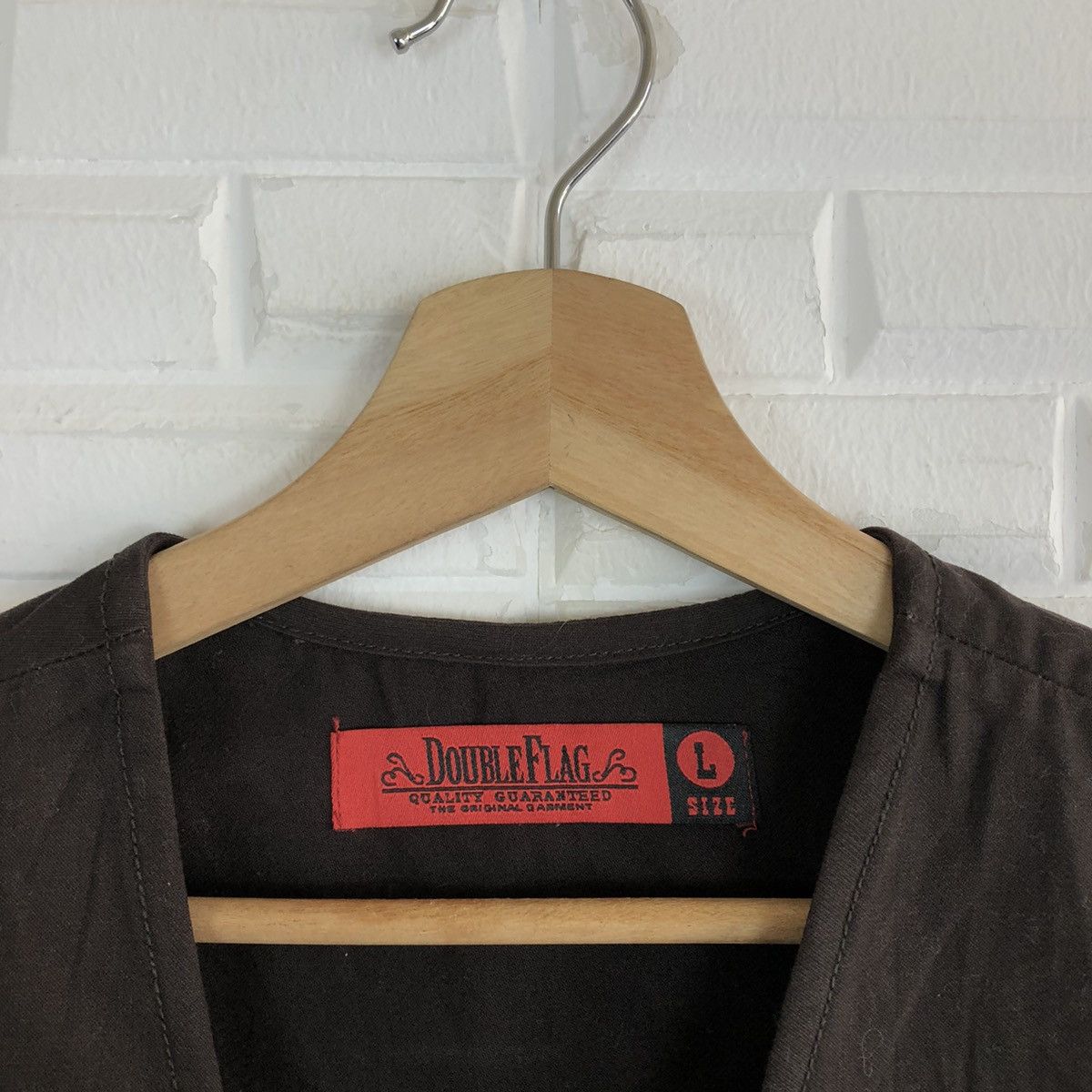 Japanese Brand DOUBLE FLAG VEST STREET RARE I AM STRONG BIG LOGO Size US L / EU 52-54 / 3 - 5 Thumbnail