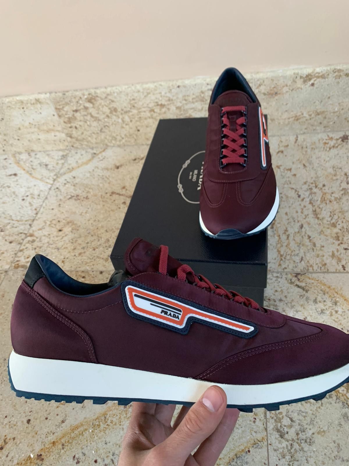 Prada Milano Trainer in Granato Size US 11 / EU 44 - 8 Thumbnail