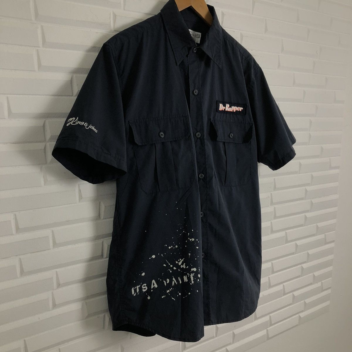 Japanese Brand DR RAPPER WORKER SHIRT BUTTON UPS RARE DESIGN Size US L / EU 52-54 / 3 - 3 Thumbnail