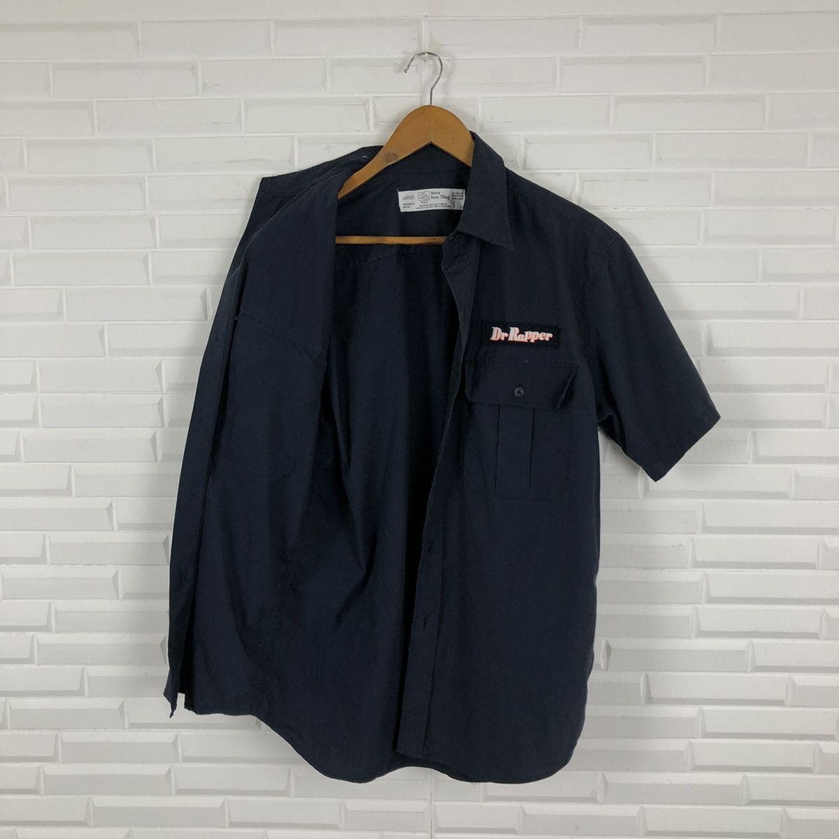 Japanese Brand DR RAPPER WORKER SHIRT BUTTON UPS RARE DESIGN Size US L / EU 52-54 / 3 - 10 Thumbnail