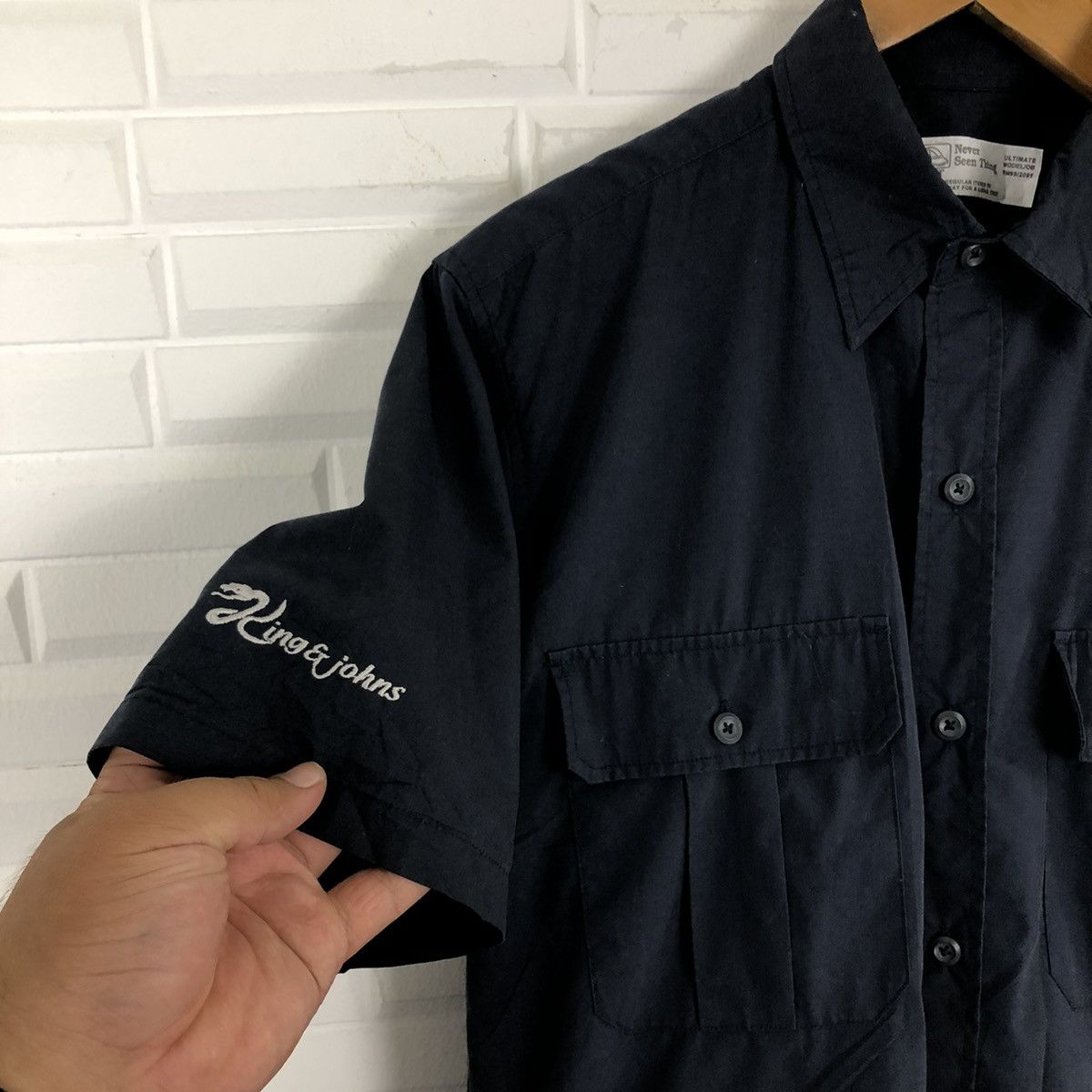 Japanese Brand DR RAPPER WORKER SHIRT BUTTON UPS RARE DESIGN Size US L / EU 52-54 / 3 - 4 Thumbnail