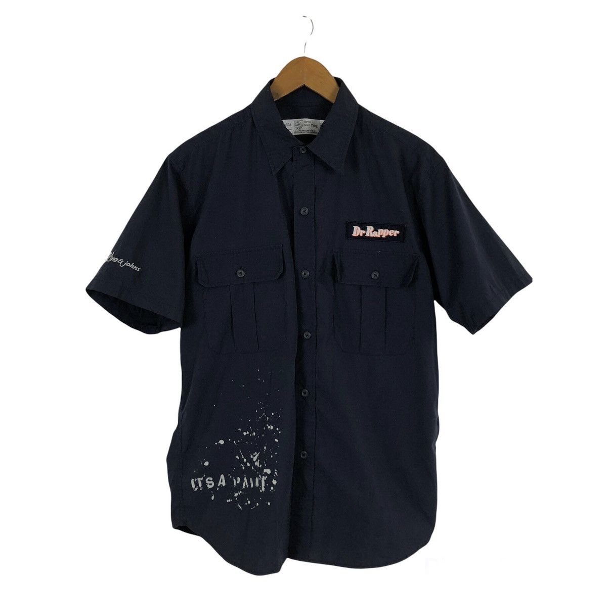 Japanese Brand DR RAPPER WORKER SHIRT BUTTON UPS RARE DESIGN Size US L / EU 52-54 / 3 - 1 Thumbnail